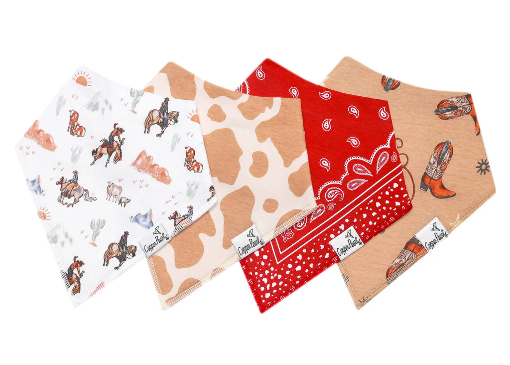 Copper Pearl Bandana Bib Set (Boone)
