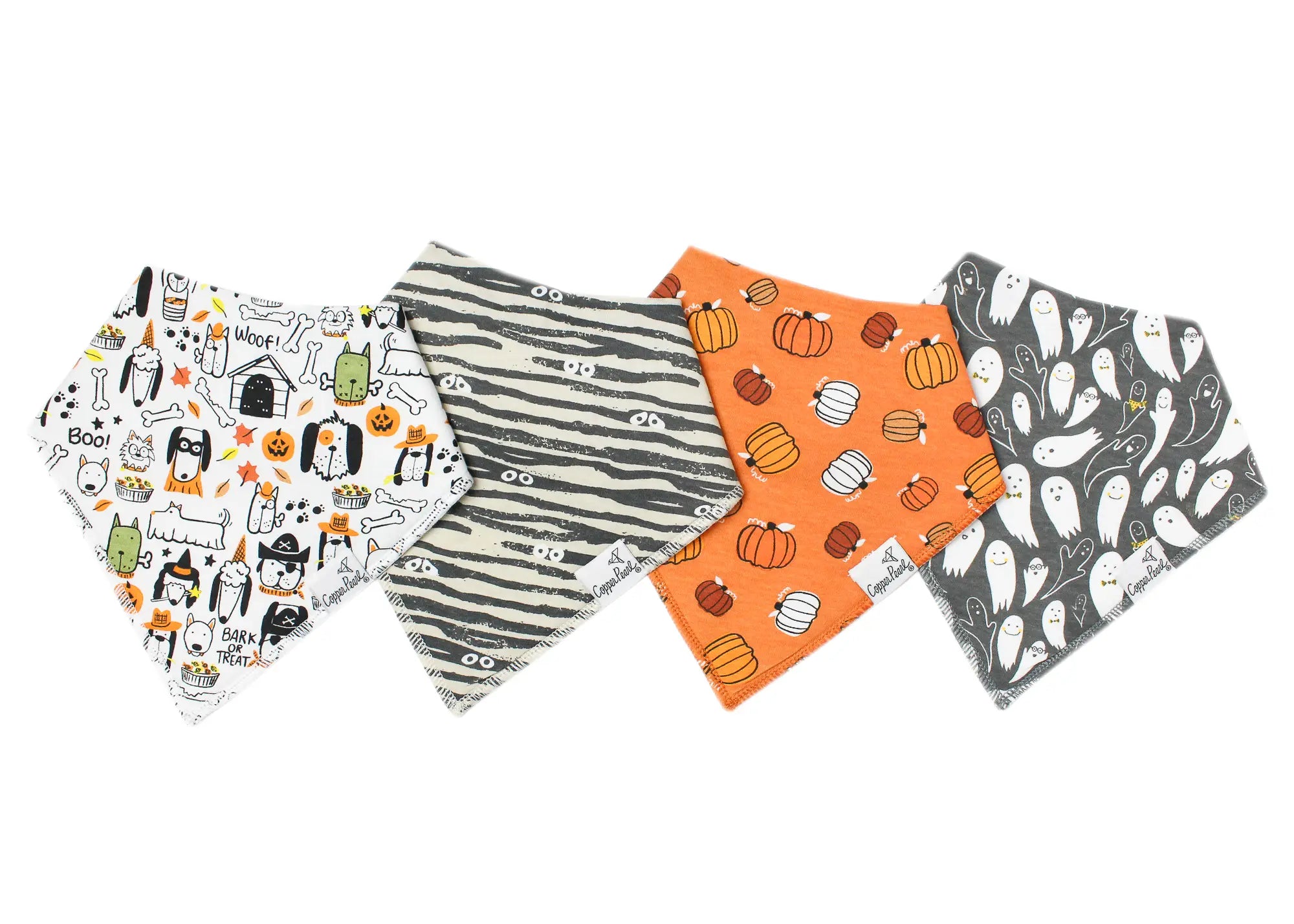 Copper Pearl Bandana Bibs - Bones(Halloween)