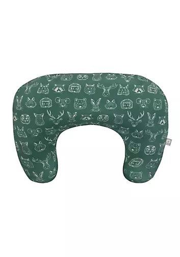 Boppy Nursing Pillow Green Forest Animal Sketches
