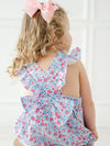 Ruth and Ralph Periwinkle Poppy Floral Pinafore Bubble