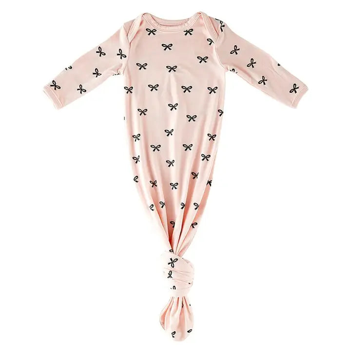 Stephan Knotted Gown - Pink 0-3 months