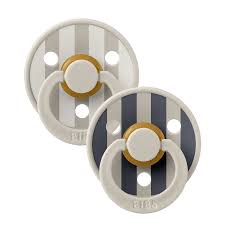 Bibs Studio Colour Pacifier Two Pack - Sand Mix Size Two