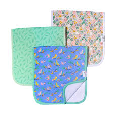 Copper Pearl Burp Cloths-Birdie