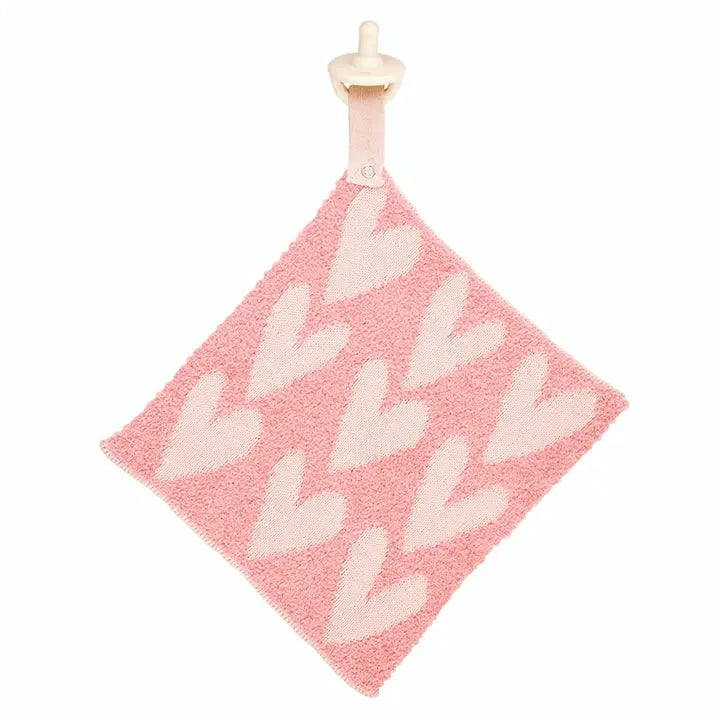 Stephan Baby Plush Pacifier Blankie - Hearts