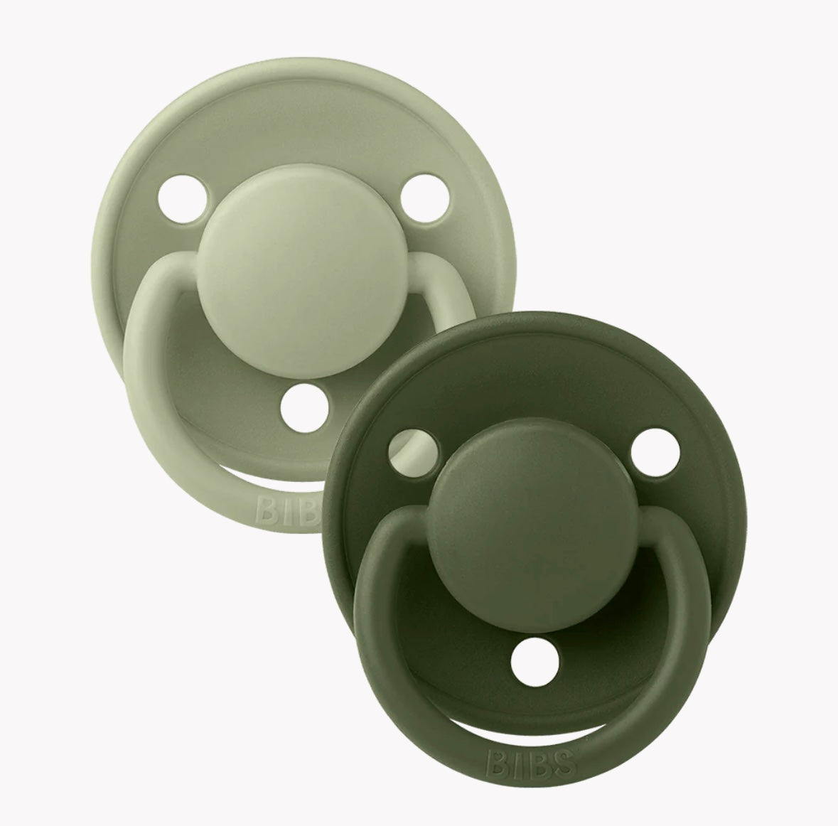 Bibs World DeLux Pacifiers-Sage/Hunter Green