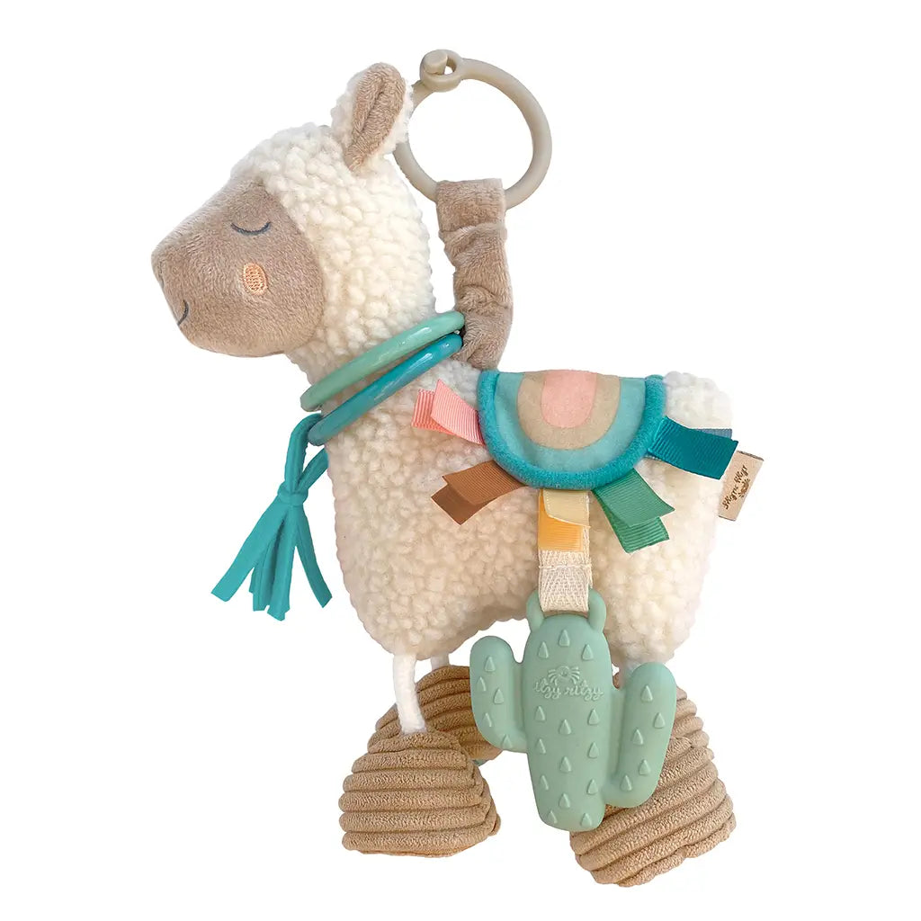 Itzy Ritzy Link & Love Activity Plush with Teether Toy- Llama