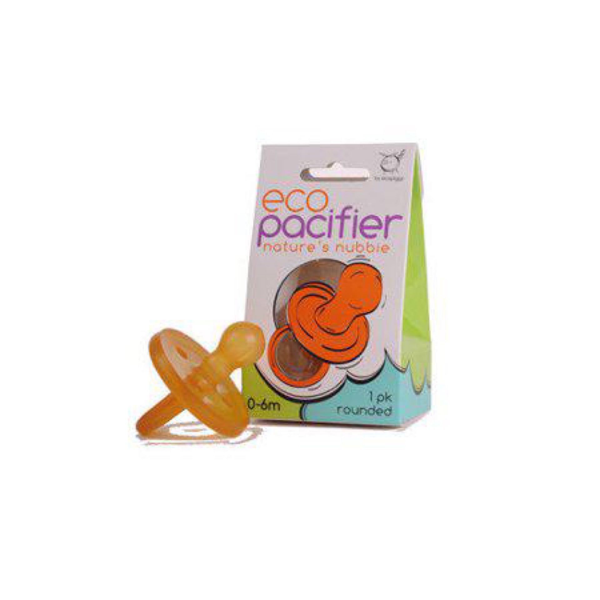 Ecopiggy Rounded Natural Pacifier (1pk) (6M+)