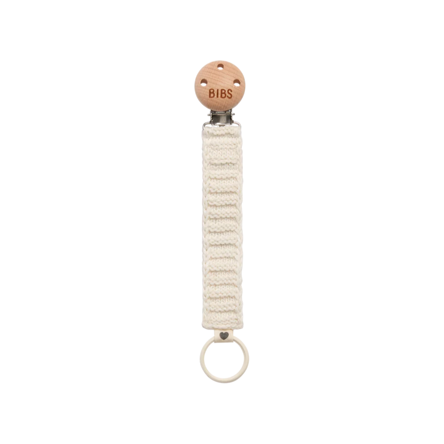 Bibs Pacifier Clip (Ivory)