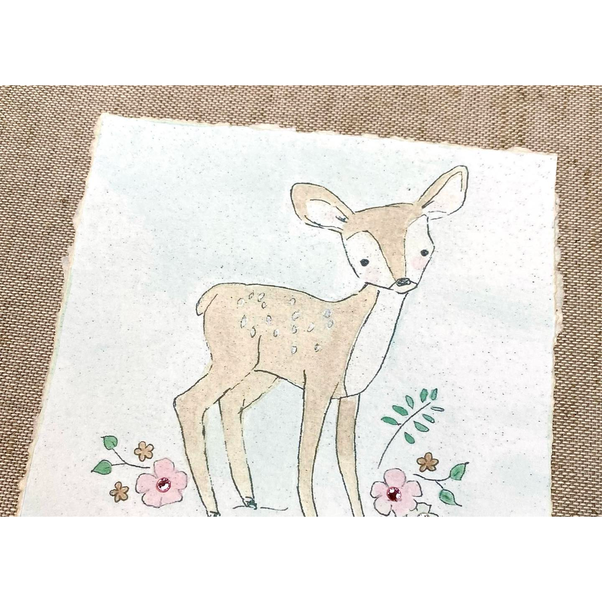 Hugs and Kisses Boho Fawn Memory Book (Newborn-5th Birthday)