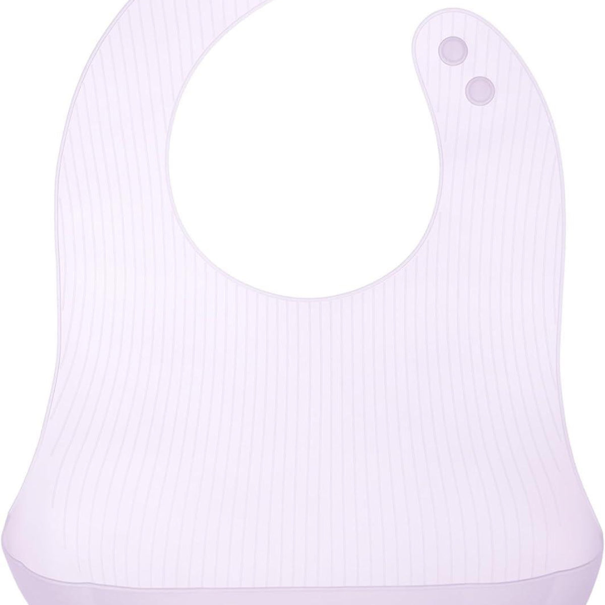 Olababy Fold N Go Silicone Baby Bib w Travel Case | Lilac