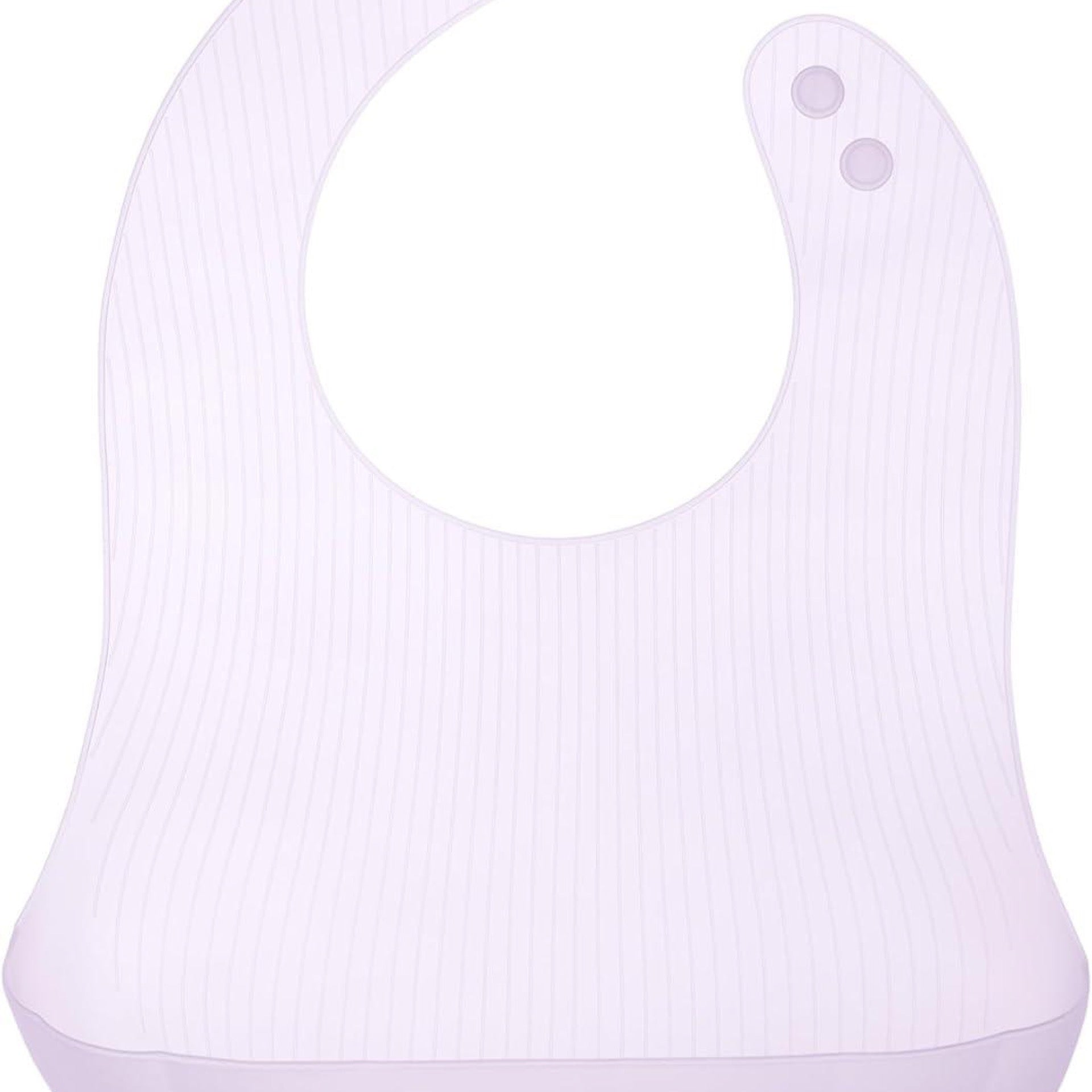 Olababy Fold N Go Silicone Baby Bib w Travel Case | Lilac