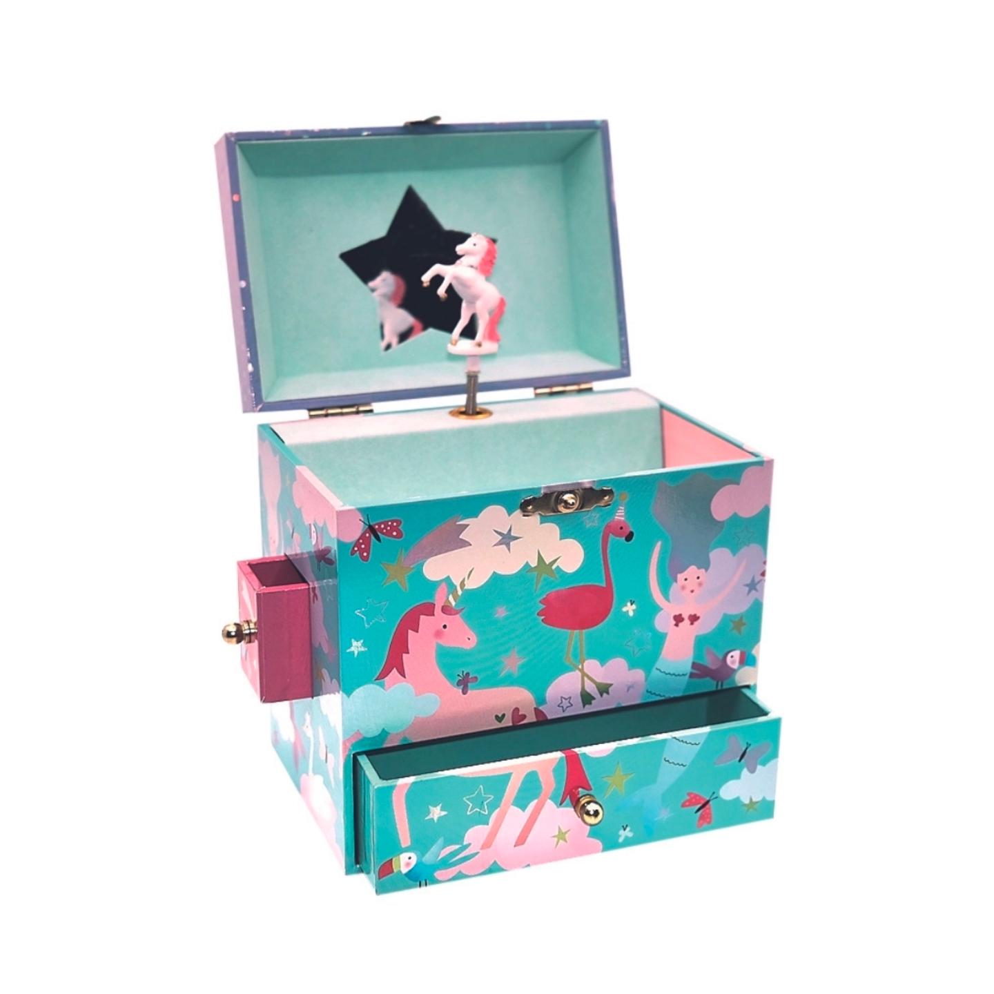 Floss & Rock Fantasy Musical Jewelry Box with 3 Drawers
