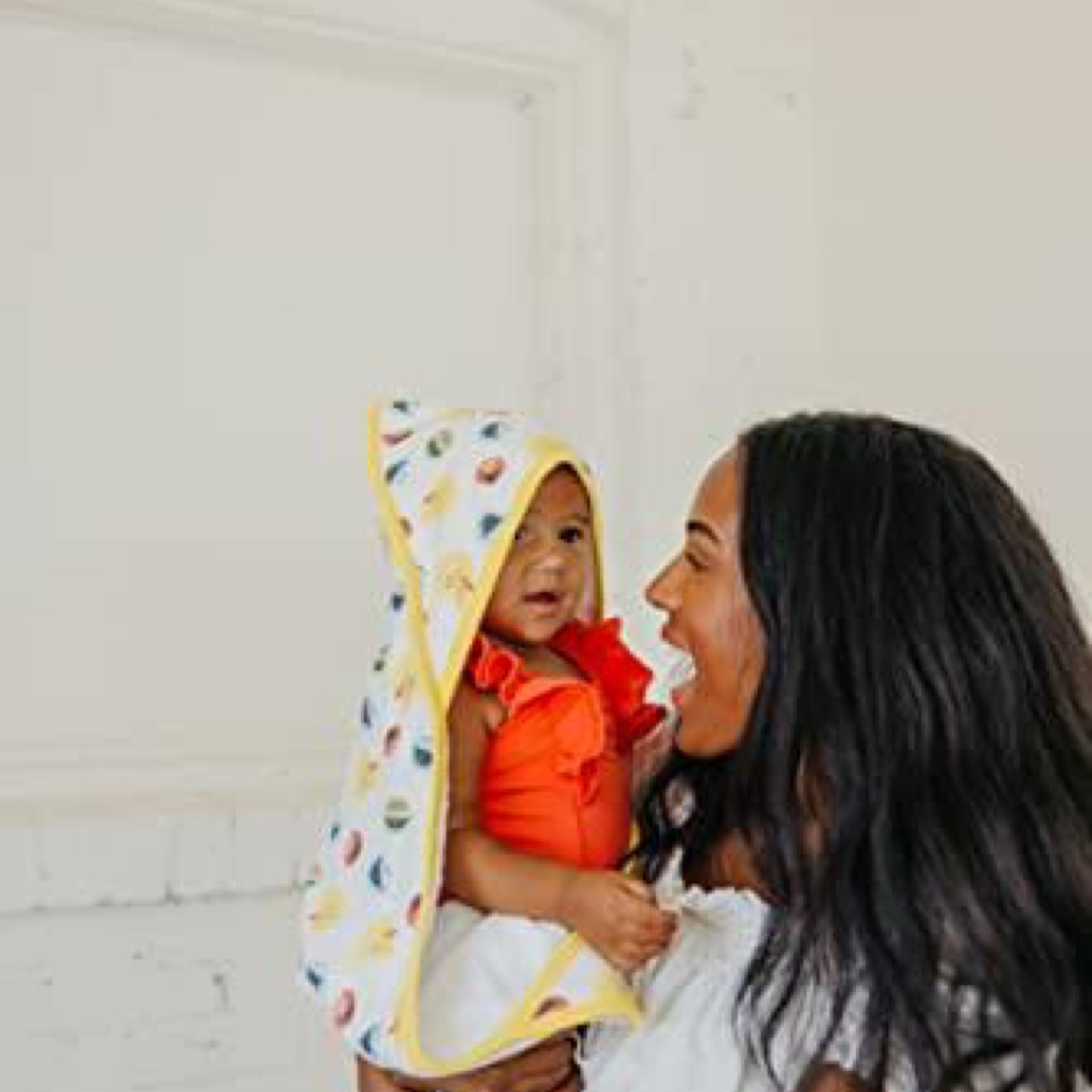 Copper Pearl Premium Knit Hooded Bath Towel Sesame Scribbles