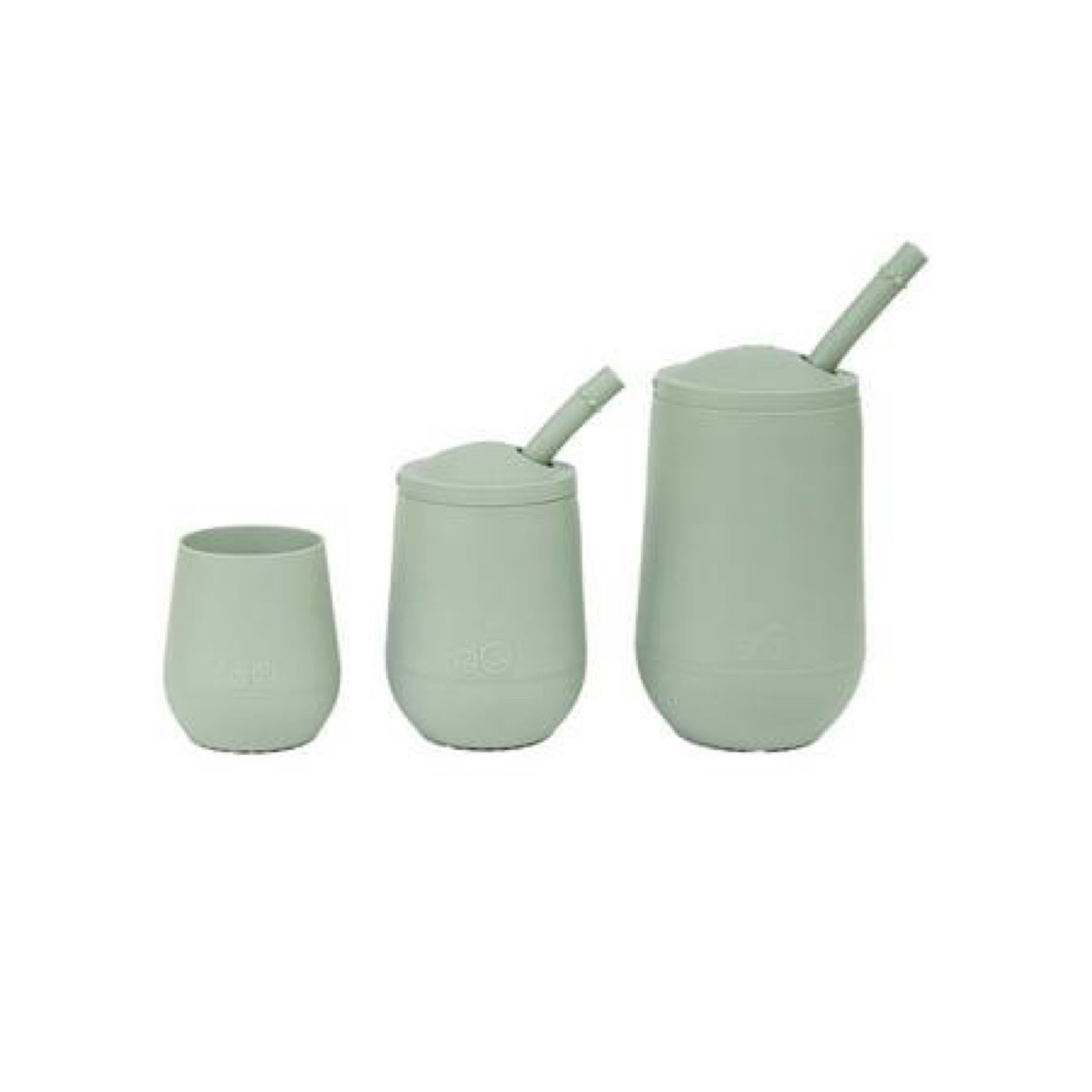 EZPZ Developmental Cup Set (Sage) – 100% Silicone Training Set – Set of 3