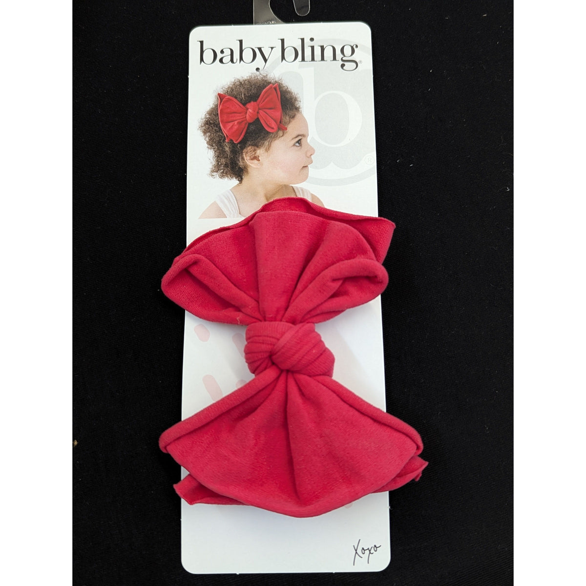 Baby Bling Bows- Fab Clip in Cranberry