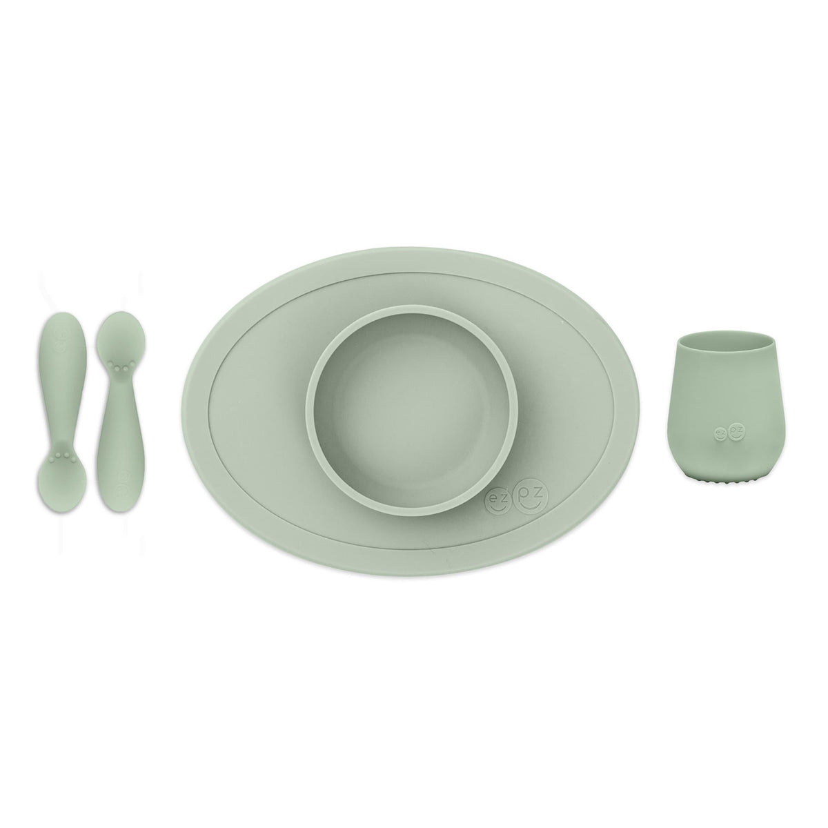 EZPZ First Food Dinnerware Set - Sage