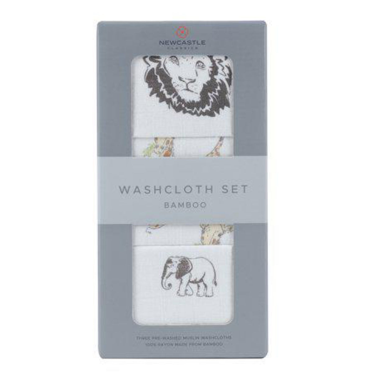 Newcastle Classics On the Savannah Washcloth Set 3pk