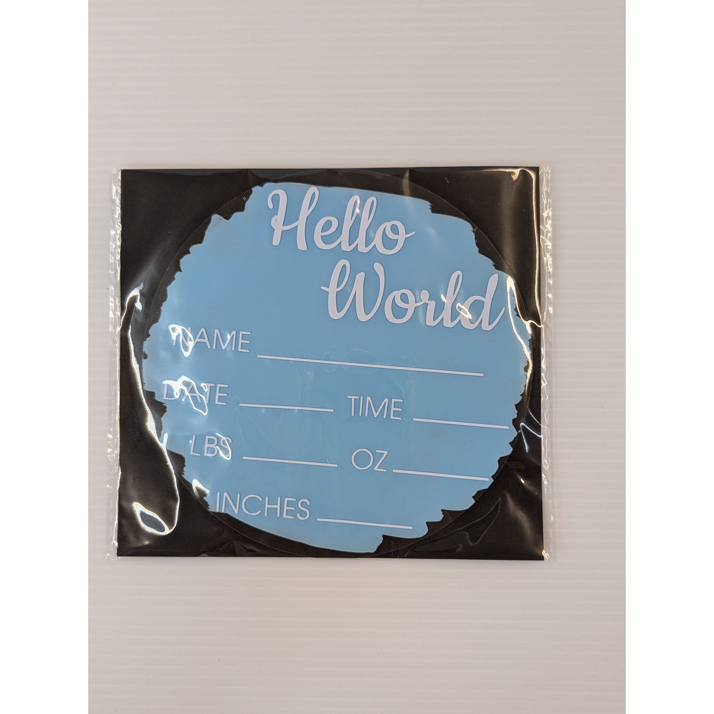 Hello World Blue Announcement Disc