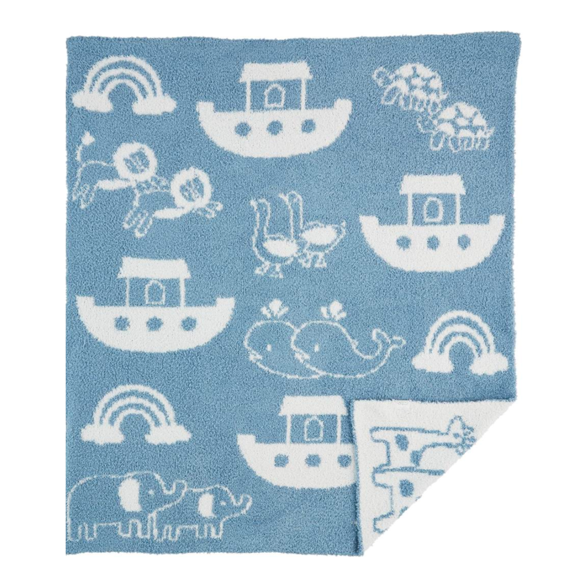MudPie Noahs Ark Chenille Blanket