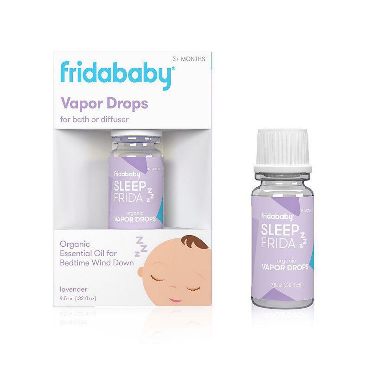 Frida Baby Natural Sleep Vapor Bath Drops for Bedtime Wind Down