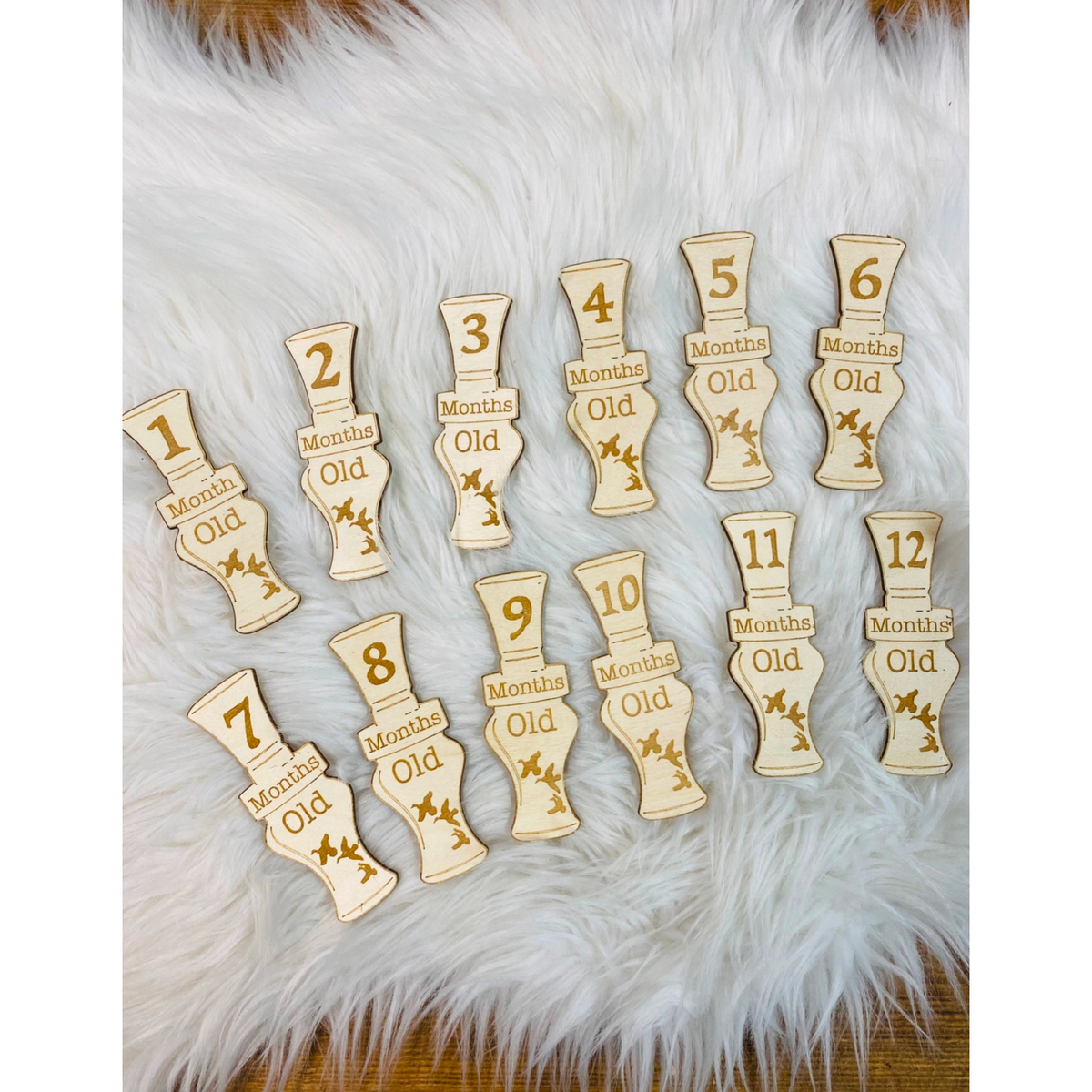 Duck Call Monthly Milestone Cards