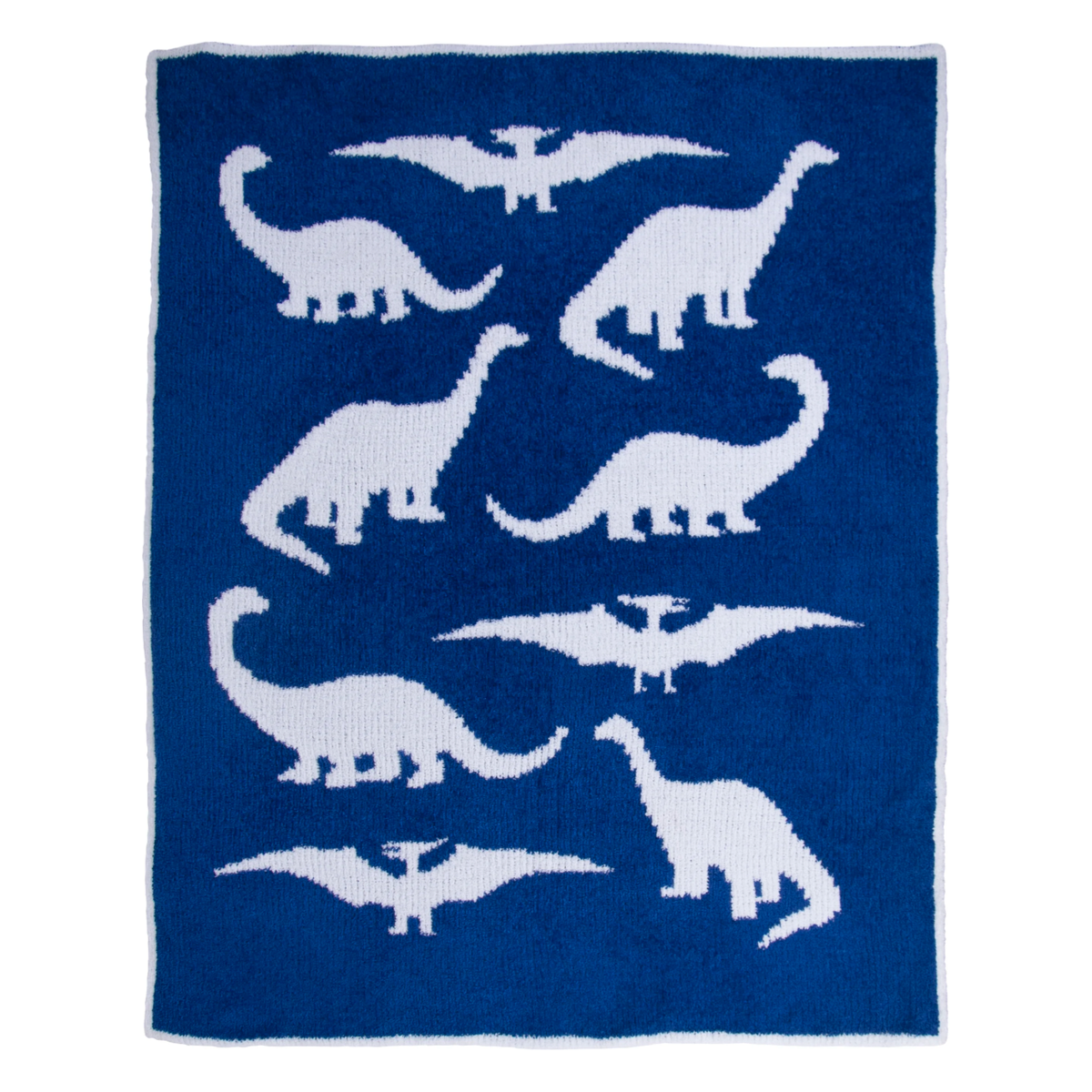 Tadpoles Blue Dinosaur Blanket