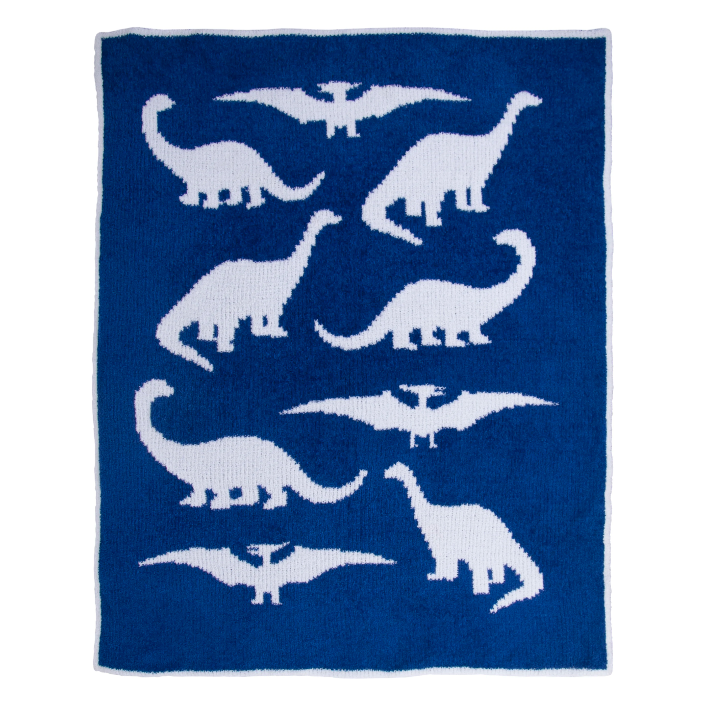 Tadpoles Blue Dinosaur Blanket