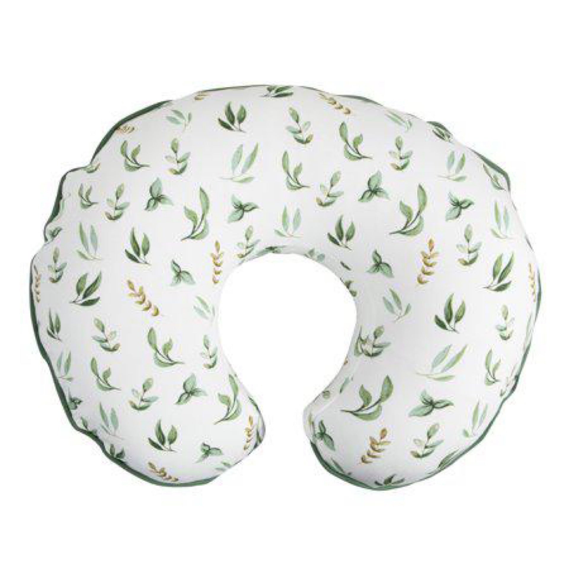 Boppy Organic Original Support Nursing Pillow Cover (Green Little Leaves)