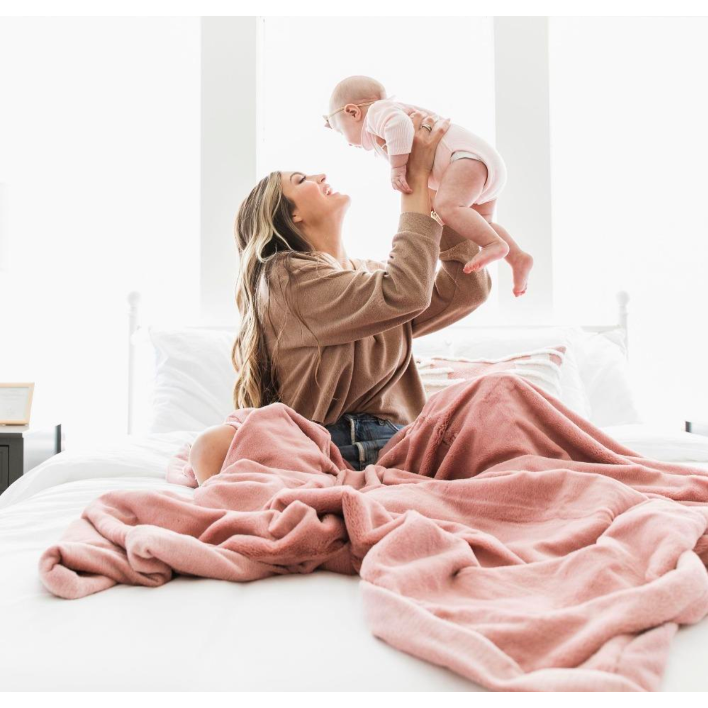 Saranoni Lush XL Blankets in Ballet Pink