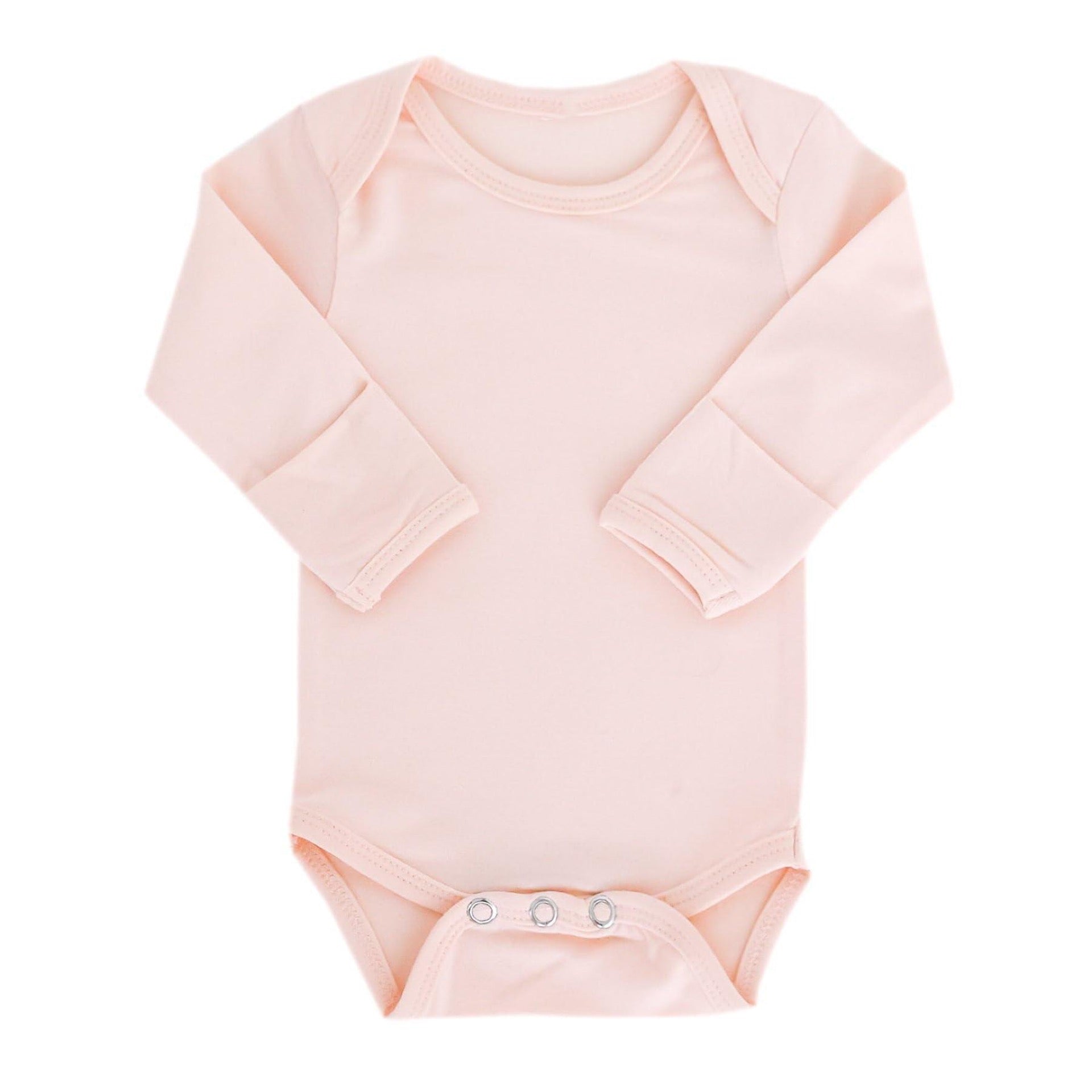 Copper Pearl Long Sleeve Bodysuit Blush (Newborn)