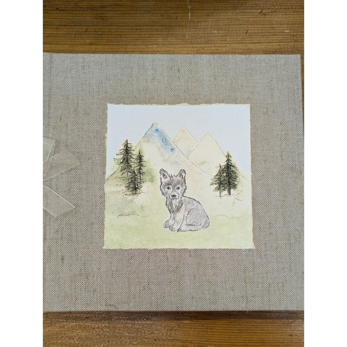 Hugs and Kisses Wolf Memory Book (Newborn-5th Birthday)