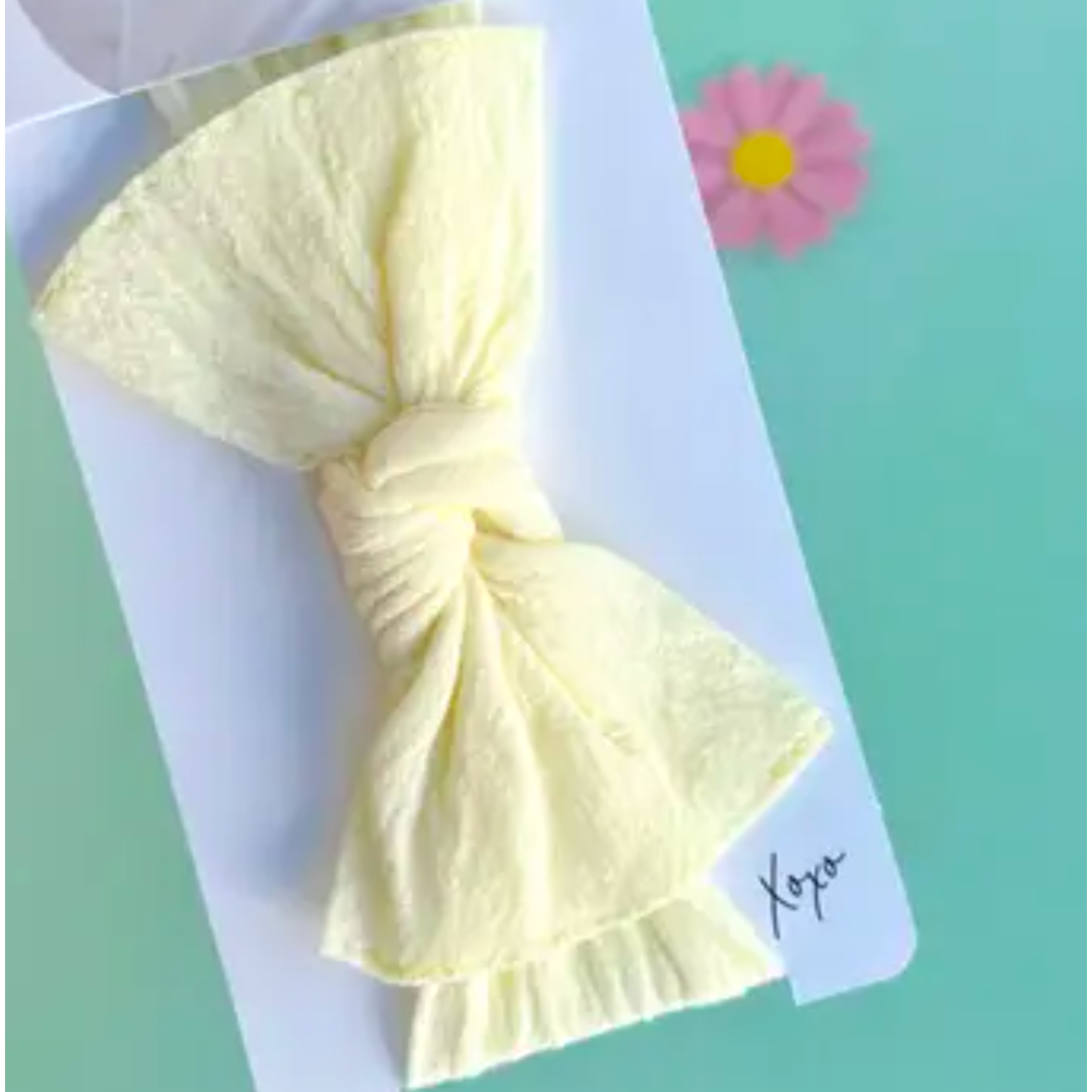 Baby Bling Bows- ITTY BITTY in Daffodil