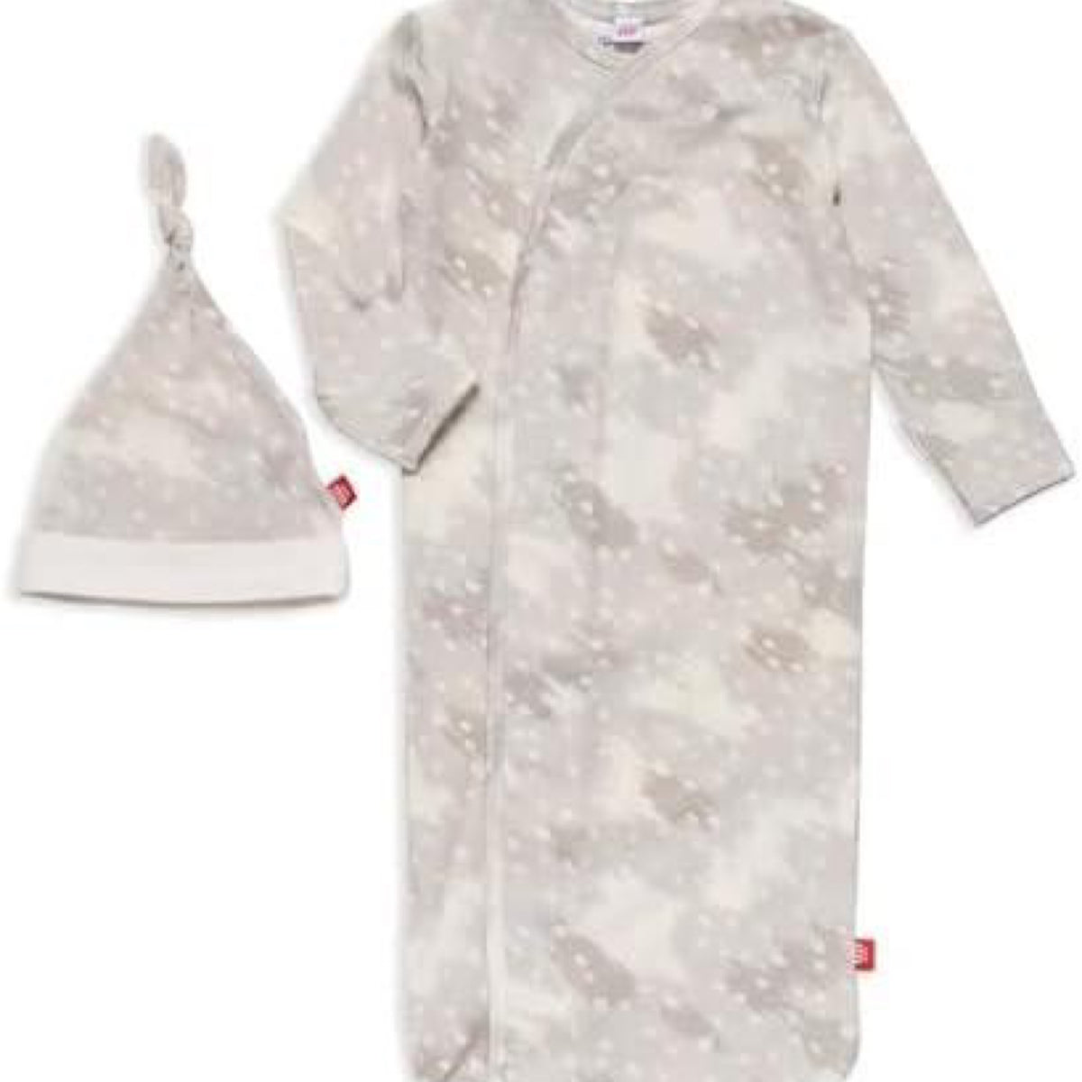 Magnetic Me Doeskin Tan Modal Gown + Hat Set