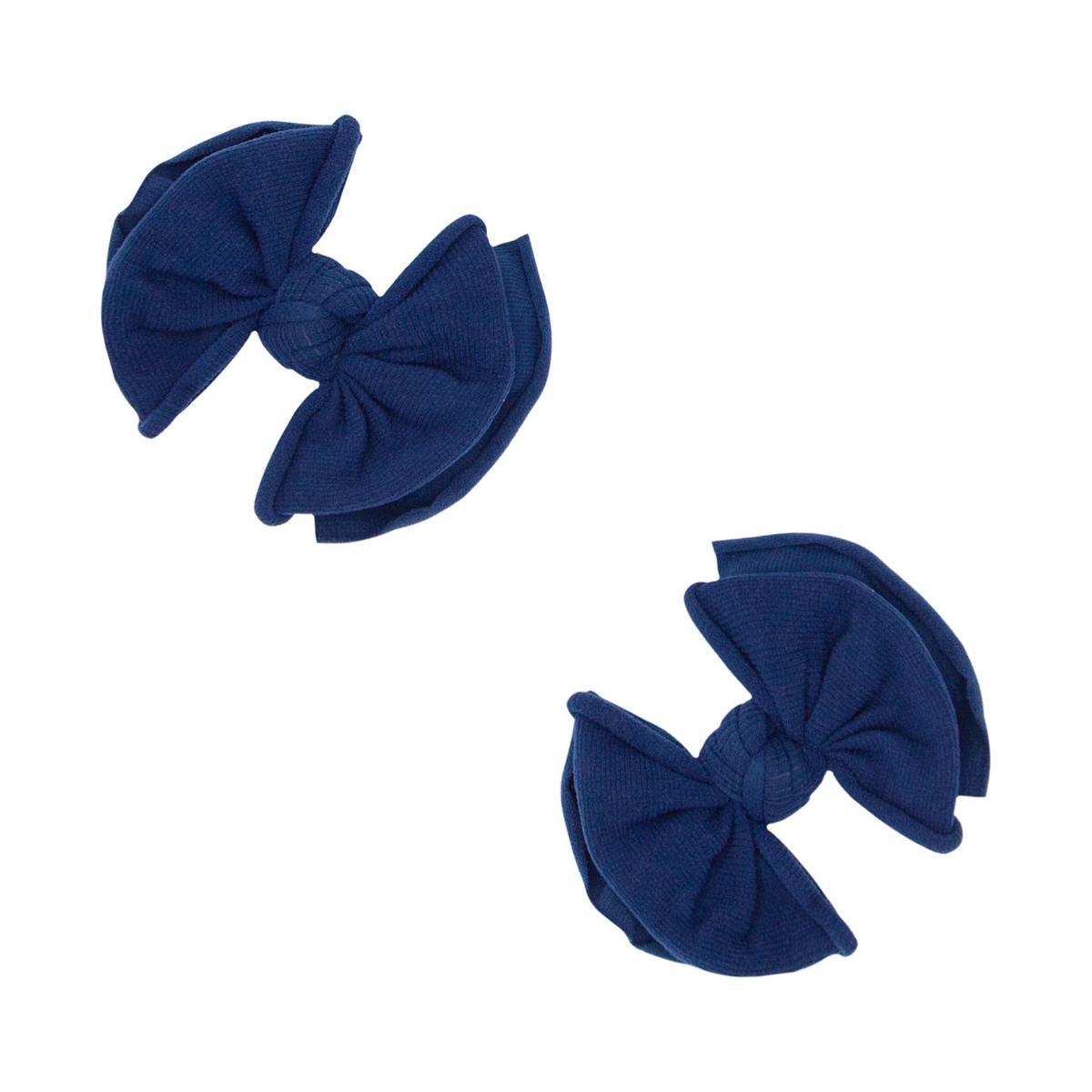 Baby Bling Bows- 2PK Fab Clips in Navy