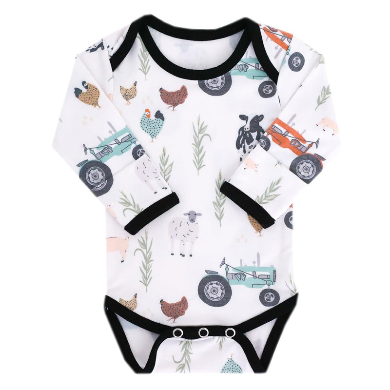 Copper Pearl Long Sleeve Bodysuit-Jo in Newborn