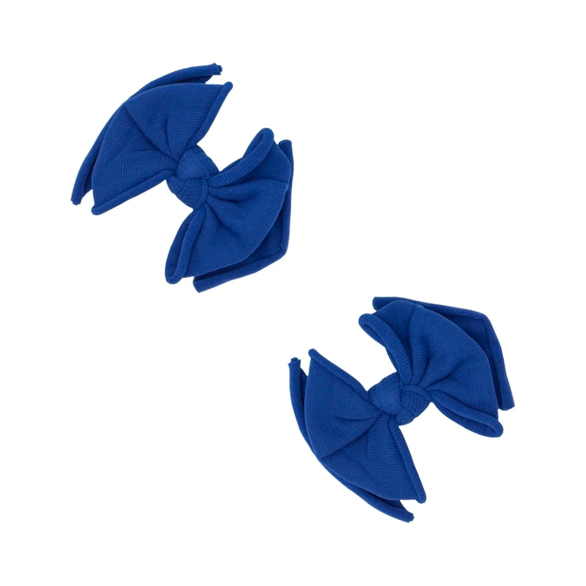 Baby Bling Bows- 2PK Fab Clips in Indigo