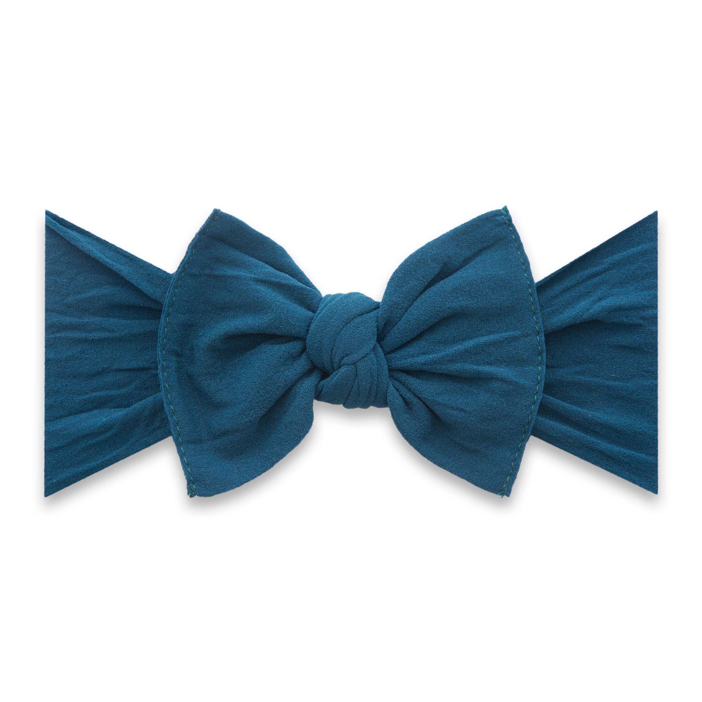 Baby Bling Bows- The Knot Bow in Peacock
