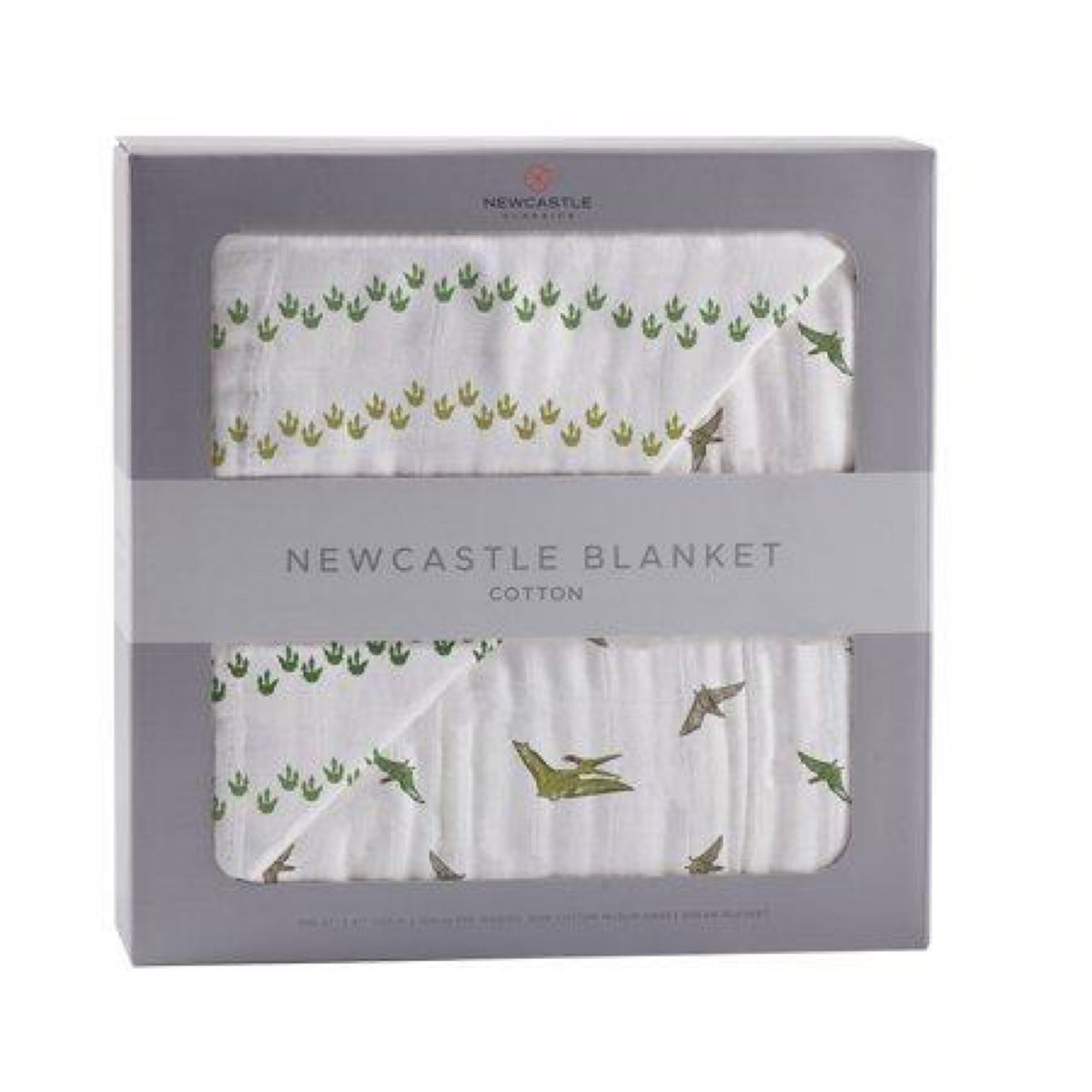 Newcastle Blanket Cotton Muslin (Dino Feet and Pteranodon)