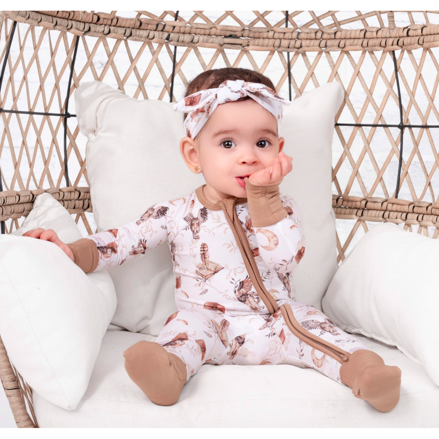 Jammie Session Feathers and Fables Romper