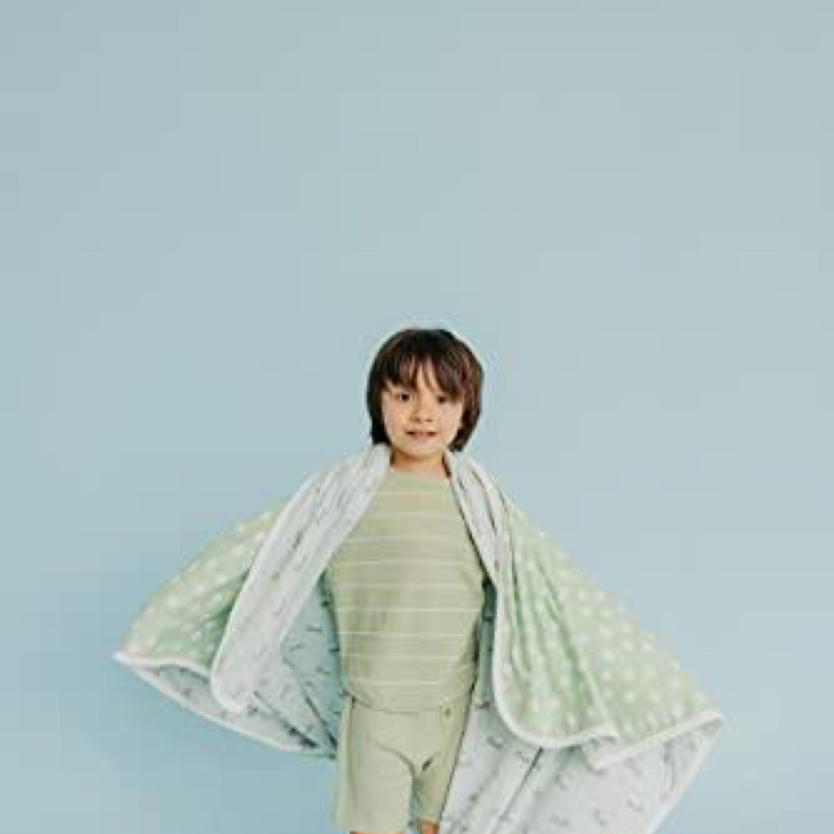 Copper Pearl Large Premium Knit Baby 3 Layer Stretchy Quilt Blanket Bogey