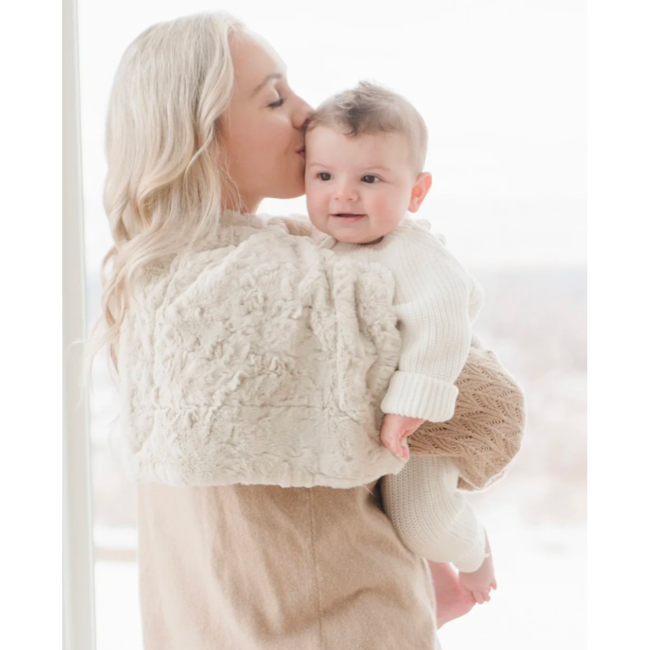 Saranoni Dream Baby Blanket in Oat (Mini 15" x 20")