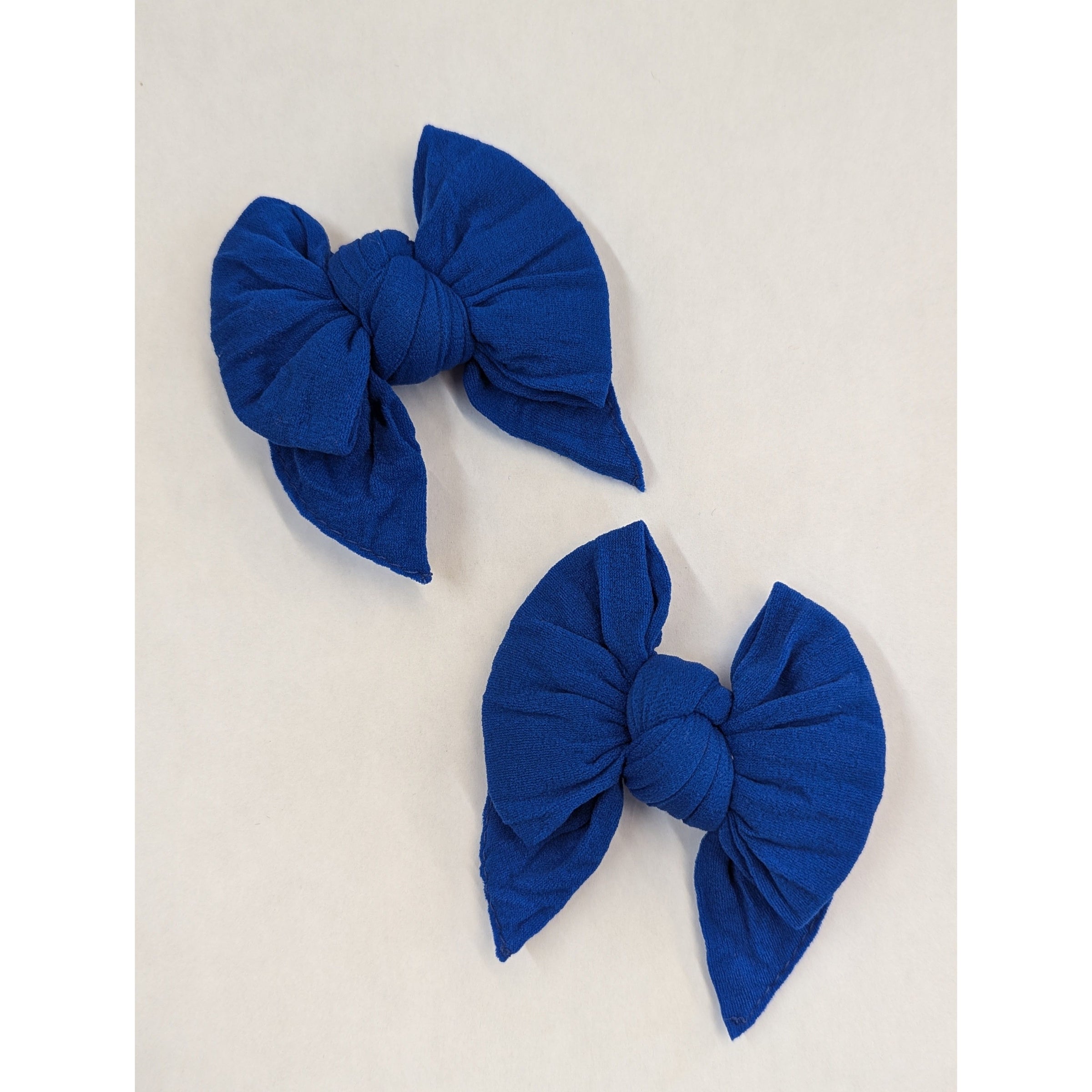 Baby Bling Bows- 2PK Deb Clips in Royal