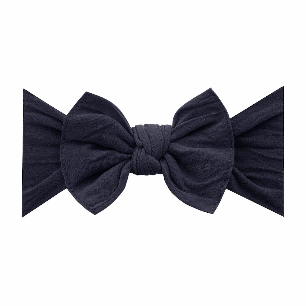 Baby Bling Bows- The Knot Bow in Smoke