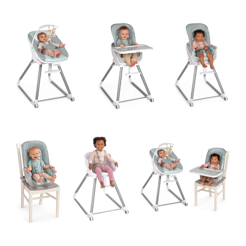 Ingenuity Beanstalk 6-in-1 Baby to Big Kid Highchair in Ray