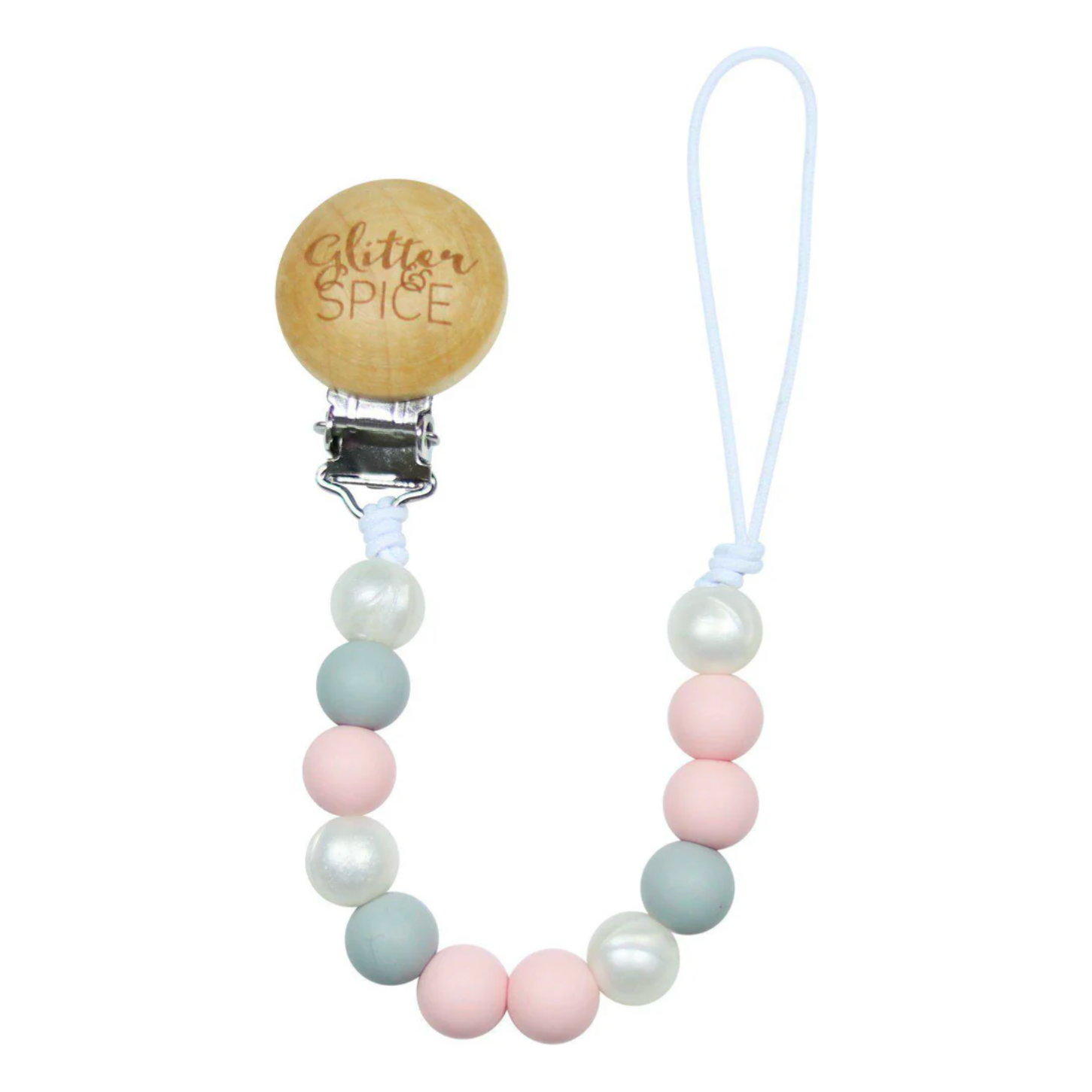 Glitter & Spice Silicone Pacifier Clip (Livi)