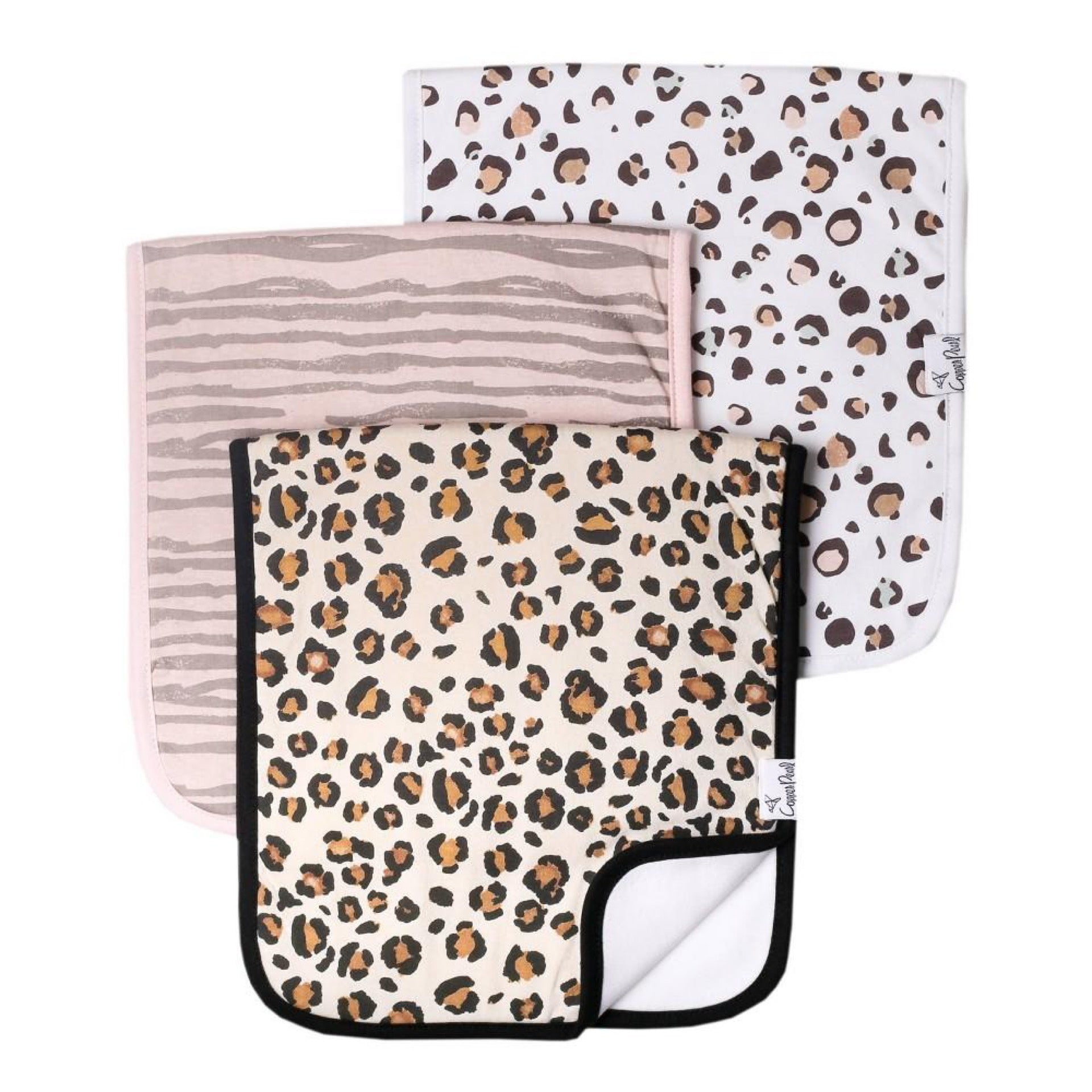 Copper Pearl Burp Cloths - Zara