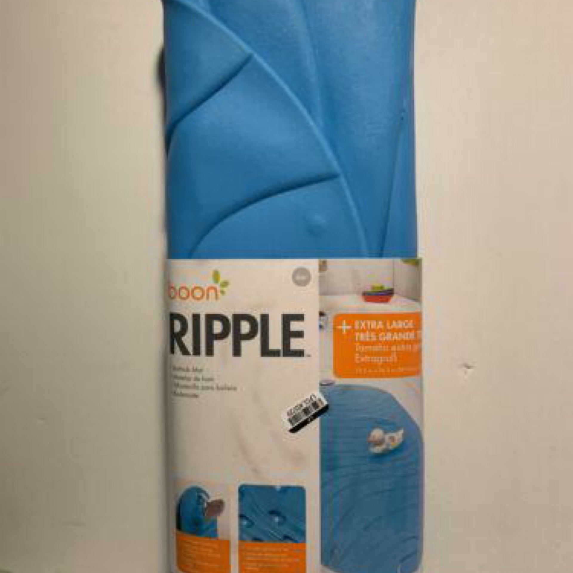 Boon Blue Waves Rubber Non-Slip Bath Mats