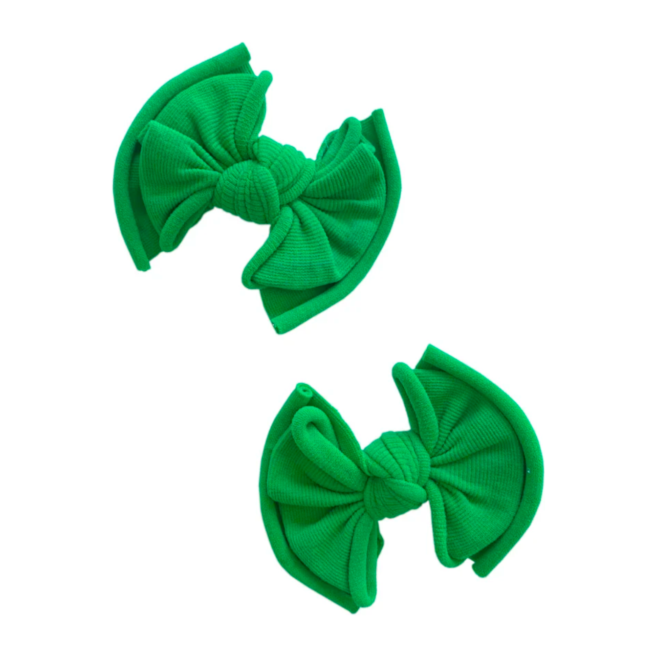Baby Bling Bows- 2PK Fab Clips in Clover
