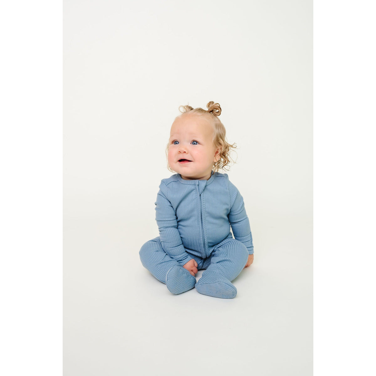 Copper Pearl Zip-up Footie Atlantic