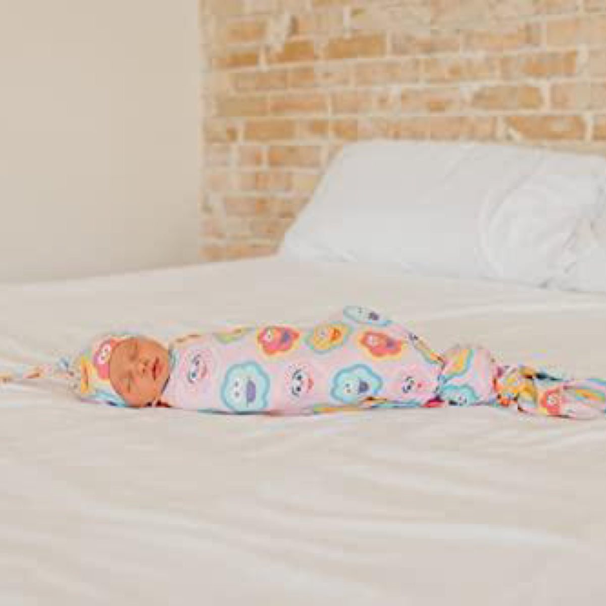 Copper Pearl Large Premium Knit Baby Swaddle Receiving Blanket "Abby and Pals"